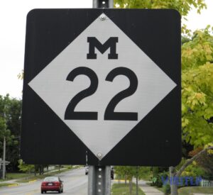 M-22 Sign - Leelanau Peninsula Visitors Guide