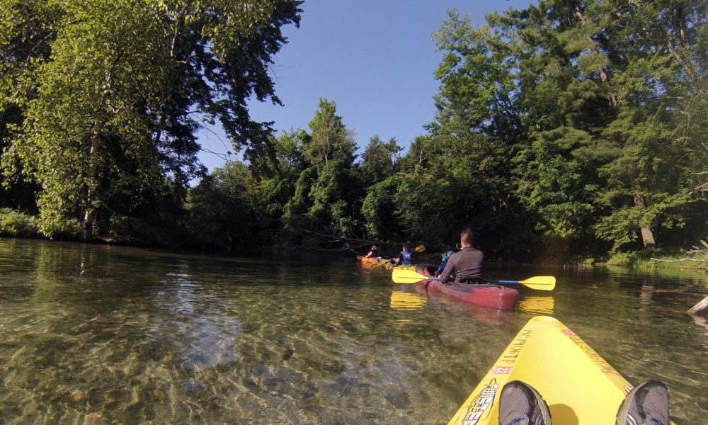 Kayaking down the Crystal River in Glen Arbor Michigan - Leelanau Peninsula Visitors Guide