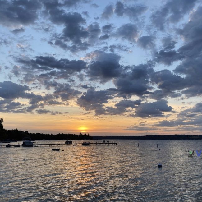 Where are some of the best places to see a sunrise on the Leelanau Peninsula?